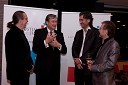 Marko Naberšnik, režiser, dr. Danilo Türk, predsednik Republike Slovenije, Jan Plestenjak, glasbenik in Tomaž Kozlevčar, dirigent