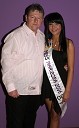 Martina Cvetežar, Miss Maribora 2006 in njen oče Andrej Cvetežar, lastnik licence za izbor Miss Sport international