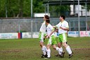 Matjaž Ščurek, Matej Hlebec in Janko Štrakl, člani Vinske nogometne reprezentance Slovenije  	