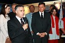 Tomaž Gantar, župan Pirana in Borut Pahor, predsednik vlade Republike Slovenije