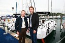 Dr. Robert Ferko, predsednik uprave podjetja Elan d.o.o. in David Hawlina, Burin Yachting Club