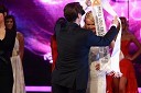 Leo Ivanjko, lastnik družbe Vinag in Rebecca Kim Lekše, Miss fotogeničnosti za Miss Universe 2010