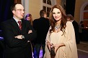 Leo Oblak, predsednik uprave podjetja Infonet Media in Anamarija Avbelj, Miss Universe Slovenije 2008 ter članica žirije