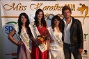 Sandra Adam, prva spremljevalka Miss Koroške 2010, Sandra Skutnik, Miss Koroške 2010, Tanja Volič, druga spremljevalka Miss Koroške 2010 in ...