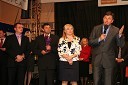 Martin Pečarič, predsednik Društva vinogradnikov Metlika, Jože Prus, dobitnik priznanja šampion Vinske vigredi 2010, Renata Brunskole, županja občine Metlika in Borut Pahor, predsednik vlade Republike Slovenije