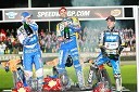 Nicki Pedersen (Danska), Tomasz Gollob (Poljska) in Jaroslaw Hampel (Poljska)