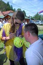 Tina Petelin, Miss Slovenije 2009 in varovanec društva Sonček