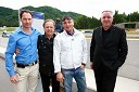 Jože Potrebuješ, član skupine Čuki, Alfi Nipič, pevec, Dejan Nipič, lastnik produkcije A&D music in Štefan Vöröš, generalni direktor AC Intercar, d.o.o.