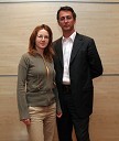 Sonja Javornik, novinarka in Marino Samardžija, direktor Net Tv