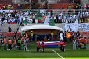 Prihod slovenske zastave na Stadion Petra Mokabeja, Polokwane