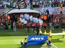 Prihod nogometne reprezentance Slovenije in Alžirije na Stadion Petra Mokabeja, Polokwane