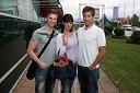 Erik Ferfolja, maneken, pevec ter novinar, Sabina Remar, Miss Universe Slovenije 2004 in Marko Janko, Mister Slovenije za Mister International 2010