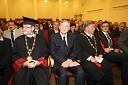 Prof. dr. Ivan Rozman, rektor Univerze v Mariboru, dr. Danilo Türk, predsednik Republike Slovenije, prof. dr. Ivan Krajnc, dekan Medicinske fakultete Univerze v Mariboru in Dorijan Marušič, minister za zdravje