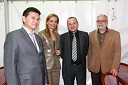 Kirsan Ilyumzhinov, predsednik FIDE - svetovne šahovske zveze in ruske republike Kalmikije, Katarina Kresal, notranja ministrica, Franc Kangler, župan MO Maribor in Boris Kutin, predsednik ECU - evropske šahovske zveze