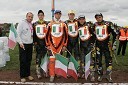 Italijanska ekipa: Armando Castagna, trener, Mattia Carpanese, Guglielmo Franchetti, Daniele Tessari, Chrstian Miotello in Simone Terenzani