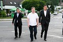 Matjaž Han, poslanec, Dušan Zorko, direktor družbe Pivovarna Laško d.d. in Borut Pahor, predsednik vlade Republike Slovenije