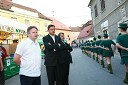 Dušan Zorko, direktor družbe Pivovarna Laško d.d., Borut Pahor, predsednik vlade Republike Slovenije in Matjaž Han, poslanec