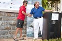 Andreas Hagara, jadralec in Michael Reardon, direktor The ocean racing club