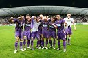 Veselje nogometašev NK Maribor ob zmagi