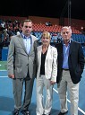 Andrej Bizjak, direktor turnirja Banka Koper Slovenia Open, Mima Jaušovec, predsednica organizacijskega odbora turnirja Banka Koper Slovenia Open in Ezio Salvai, predsednik uprave Banke Koper