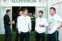 Valter Birsa, Bojan Jokič in Matej Mavrič Rožič, člani slovenske nogometne reprezentance