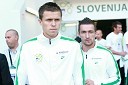 Josip Iličić in Armin Bačinović, člana slovenske nogometne reprezentance