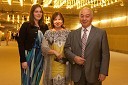 Doku Zavgaev, ruski veleposlanik v Sloveniji s hčerko Irino Čagajevo in vnukinjo Belo
