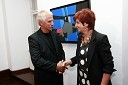 Franc Gerič, direktor Galerije-Muzeja Lendave in Majda Širca, ministrica za kulturo