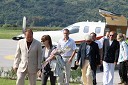 Jadran Furlanič, direktor turističnega združenja Portorož, princesa Jelisaveta Karadjordjević, Robert Krajnc, direktor Aerodroma Portorož in Dragan Babić