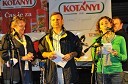Zdenka Tompa, vodja komisije za ocenjevanje bograča, mag. Anton Balažek, župan Lendave in povezovalka prireditve
