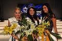 Ajda Sitar, prva spremljevalka Miss Slovenije 2010, Sandra Adam, Miss Slovenije 2010 in Sandra Skutnik, druga spremljevalka Miss Slovenije 2010