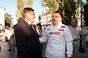 Zoran Jankovič, župan Mestne občine Ljubljana in Dejan Zavec, svetovni prvak v velterski kategoriji po verziji IBF