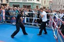 Tjaša Kolar, slovenska boksarka in Dirk Dzemski, trener Dejana Zavca