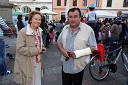 Melita Cimerman, kandidatka za županjo Mestne občine Maribor in dr. Melqart Mohamad Berro, mestni svetnik MOM