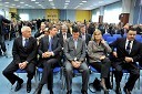 Mag. Franc Pangerl, predsednik upravnega odbora družbe Celjski sejem, Borut Pahor, predsednik Vlade Republike Slovenije, mag. Blaž Kavčič, predsednik Državnega sveta RS, mag. Darja Radić, ministrica za gospodarstvo in Štefan Pavlinjek, direktor podjetja Roto in predsednik Obrtne zbornice Slovenije