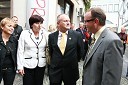 Alenka Švarc, Ljudmila Novak, poslanka Evropskega parlamenta, Franc Kangler, župan Mestne občine Maribor in mag. Radovan Žerjav, predsednik stranke SLS