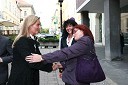 Katarina Kresal, ministrica za notranje zadeve, Nataša Matijevič, sekretarka LDS Maribor in Marjana Kreitner, predsednica LDS Maribor
