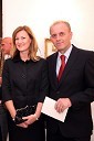 Manja Skernišak, članica uprave Nove KBM d.d. in njen soprog Dušan
