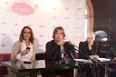Tatjana Vojtehovski, odnosi z javnostjo, Željko Mitrović, solsatnik Pink Media Group in Pia Pustovrh, novinarka