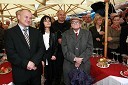 Franc Kangler, župan MOM s soprogo Tanjo, Milan Mikl, podžupan MOM in Boris Pahor, pisatelj