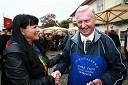 Helena Cvikl, direktorica VSGT Maribor in Tone Zafošnik, častni mestni viničar