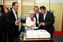 Tomaž Polak, ravnatelj Glasbene šole Gornja Radgona, Majda Šmid, dr. Darko Anželj, župan občine Apače in Anton Kampuš, župan Občine Gornja Radgona