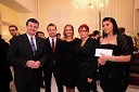 Blaž Kavčič, predsednik DS, Tomaž Orešič, direktor EFT in mestni svetnik LDS, Katarina Kresal, ministrica za notranje zadeve, Marjana Kreitner, direktorica Rafinerije Maribor in predsednica LDS Maribor ter njena hči Eva Lozina