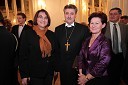 Ljubica Jelušič, ministrica za obrambo in Geza Erniša, evangeličanski škof s soprogo Ruženo