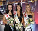 Vanja Ivanovič, 2. spremljevalka Miss Slovenije 2006, Iris Mulej, Miss Slovenije 2006 in Katarina Jurkovič, 1. spremljevalka Miss Slovenije 2006 in Miss fotogeničnosti 2006