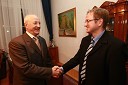 Dr. Šime Ivanjko, nekdanji dekan Pravne fakultete Maribor in Aleš Škof, predsednik Sveta invalidov Mestne občine Maribor