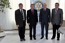 Dr. Borut Holcman, tajnik fundacije Leona Štuklja, dr. Davorin Kračun, predsednik Rotary kluba Maribor, Edi Stropnik, asistent guvernerja ter Tone Simonič, tajnik Rotary kluba Maribor