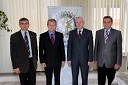 Dr. Borut Holcman, tajnik fundacije Leona Štuklja, dr. Davorin Kračun, predsednik Rotary kluba Maribor, Edi Stropnik, asistent guvernerja ter Tone Simonič, tajnik Rotary kluba Maribor