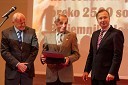 Marjan Hudej, Anton Majcen in Peter Kukovica, predsednik Atletske zveze Slovenije