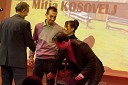 Mitja Kosovelj, gorski tekač in Peter Poles, voditelj